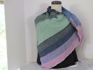 Hand-Knit Blended Shawl